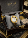 Essential Stainless Steel Watch - Gold White